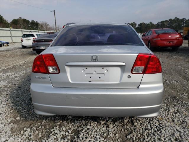 2HGES16355H544750 - 2005 HONDA CIVIC DX VP SILVER photo 6