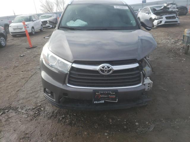 5TDJKRFH9FS157287 - 2015 TOYOTA HIGHLANDER XLE Gümüş foto 5