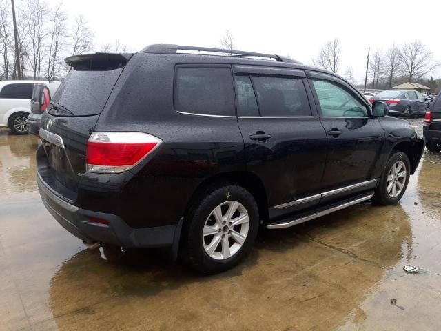 5TDBK3EH4DS262500 - 2013 TOYOTA HIGHLANDER BASE أسود صورة 3