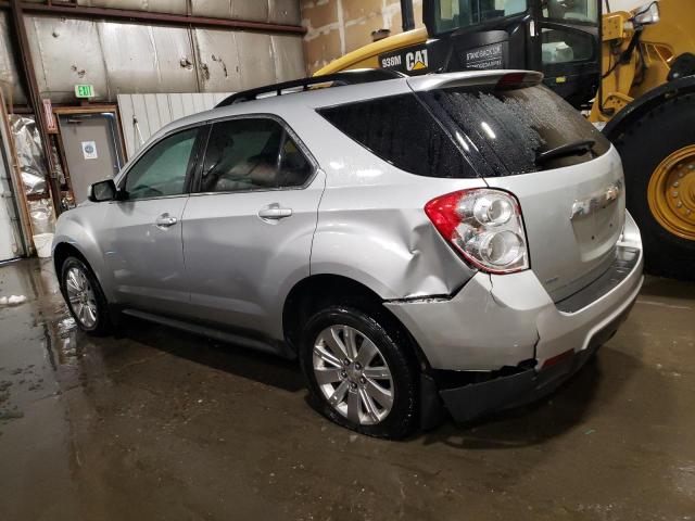 2CNFLNECXB6368581 - 2011 CHEVROLET EQUINOX LT SILVER photo 2