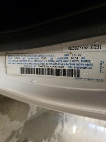 3VWCB21C41M437698 - 2001 VOLKSWAGEN NEW BEETLE Weiß Foto 12