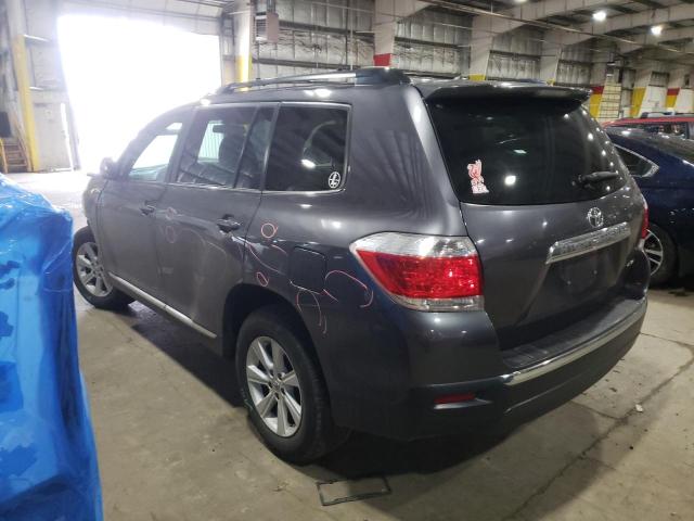 5TDBK3EH6CS147766 - 2012 TOYOTA HIGHLANDER BASE Сұр фото 2