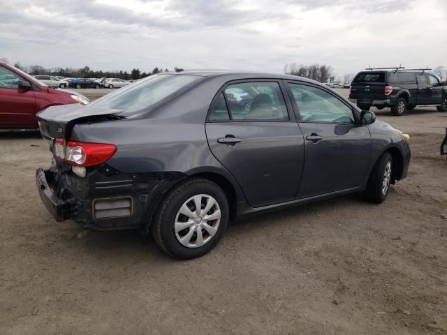 2T1BU4EE3BC718529 - 2011 TOYOTA COROLLA BASE GRAY photo 3