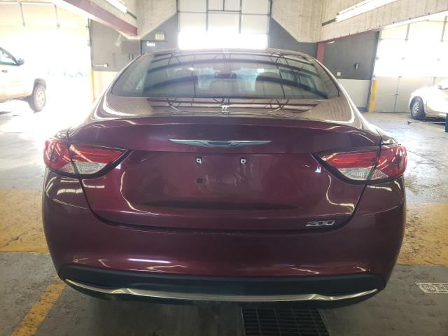 1C3CCCABXFN662707 - 2015 CHRYSLER 200 LIMITED BURGUNDY photo 6