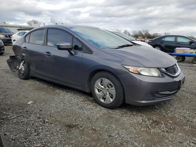 19XFB2F52FE262203 - 2015 HONDA CIVIC LX GRAY photo 4