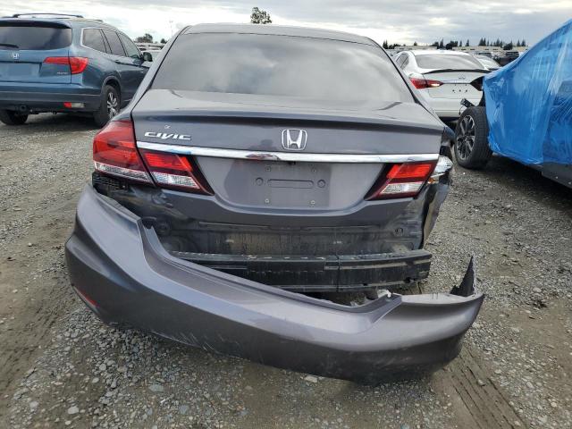 19XFB2F52FE262203 - 2015 HONDA CIVIC LX GRAY photo 6