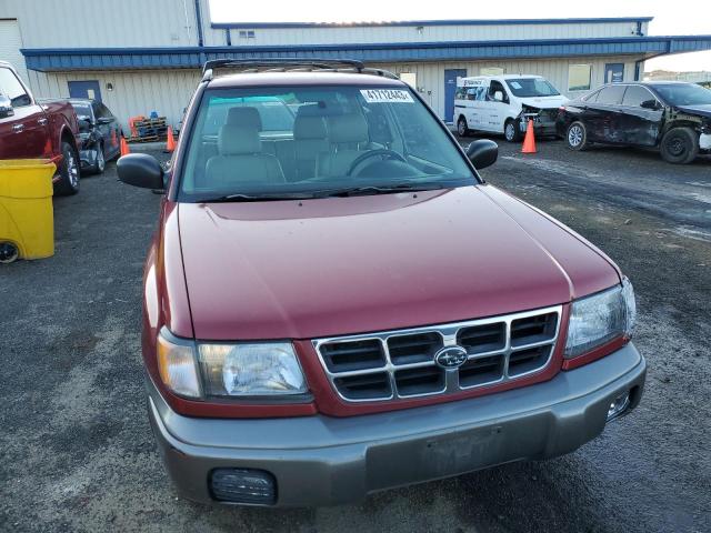 JF1SF6550XH722021 - 1999 SUBARU FORESTER S RED photo 5
