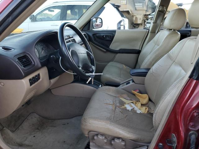 JF1SF6550XH722021 - 1999 SUBARU FORESTER S RED photo 7