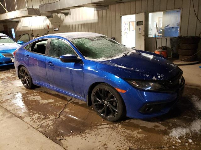 19XFC2F82KE015216 - 2019 HONDA CIVIC SPORT BLUE photo 4