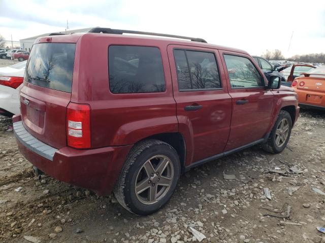 1J8FF28WX8D569982 - 2008 JEEP PATRIOT SPORT BURGUNDY photo 3