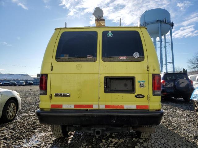 1FTSE34LX8DA20387 - 2008 FORD ECONOLINE E350 SUPER DUTY VAN YELLOW photo 6