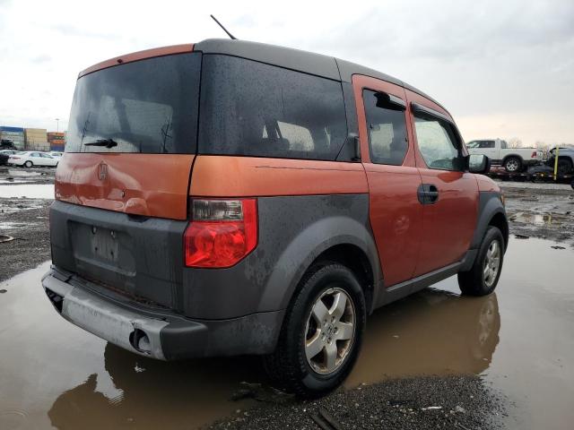 5J6YH18533L014764 - 2003 HONDA ELEMENT EX ORANGE photo 3