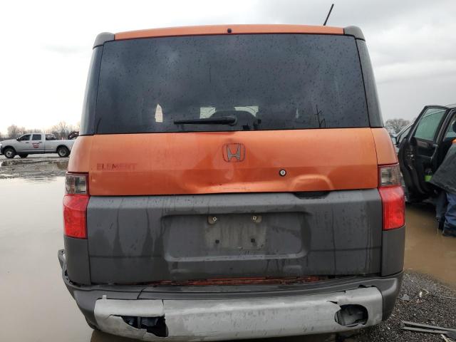 5J6YH18533L014764 - 2003 HONDA ELEMENT EX ORANGE photo 6