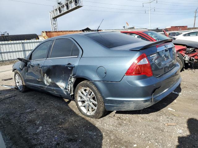 3FAHP0JA5BR334264 - 2011 FORD FUSION SEL BLUE photo 2