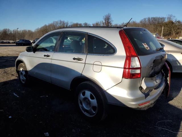 5J6RE4H36AL077240 - 2010 HONDA CR-V LX GRAY photo 2