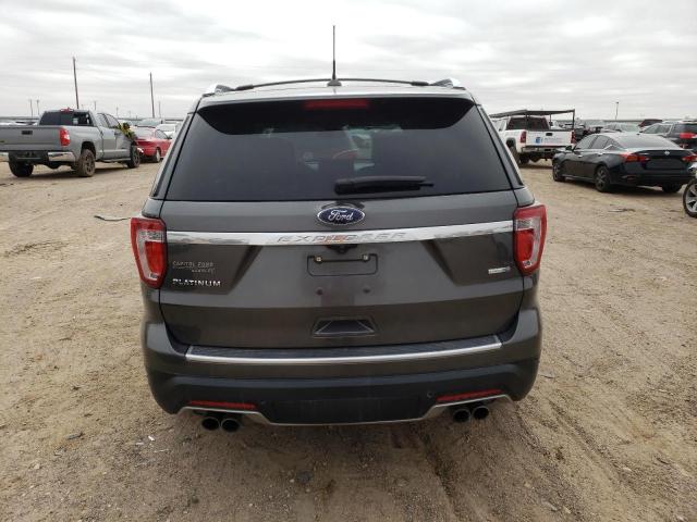 1FM5K8HT0JGB43631 - 2018 FORD EXPLORER PLATINUM GRAY photo 6