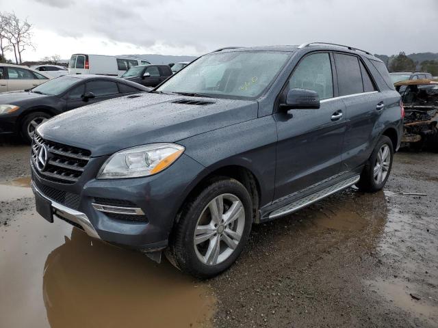 4JGDA5HB2FA600549 - 2015 MERCEDES-BENZ ML 350 4MATIC BLUE photo 1