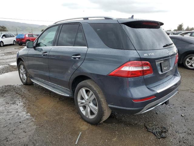 4JGDA5HB2FA600549 - 2015 MERCEDES-BENZ ML 350 4MATIC BLUE photo 2