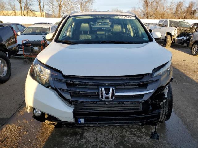 5J6RM4H73EL067891 - 2014 HONDA CR-V EXL WHITE photo 5