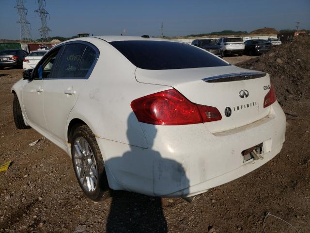 JN1CV6AR1BM401750 - 2011 INFINITI G37 WHITE photo 3