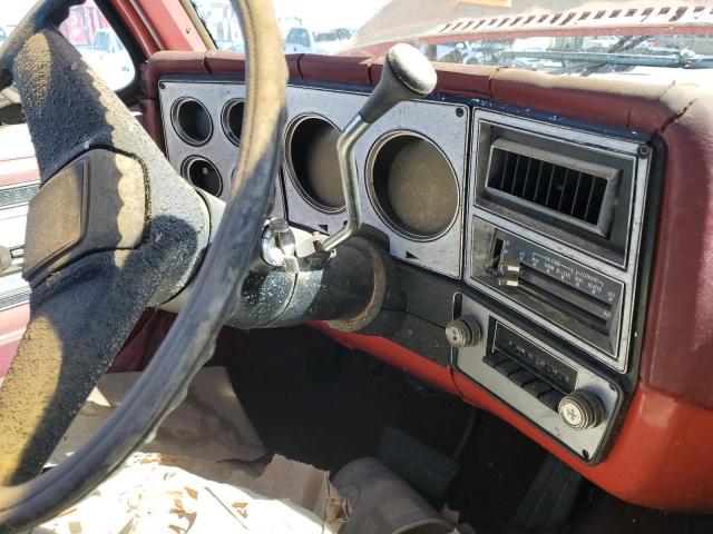 CKL249Z188033 - 1979 CHEVROLET K20 RED photo 9