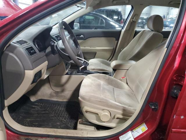 3FAHP06Z28R239426 - 2008 FORD FUSION S RED photo 7