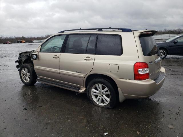 JTEEW21A270037760 - 2007 TOYOTA HIGHLANDER HYBRID BEIGE photo 2