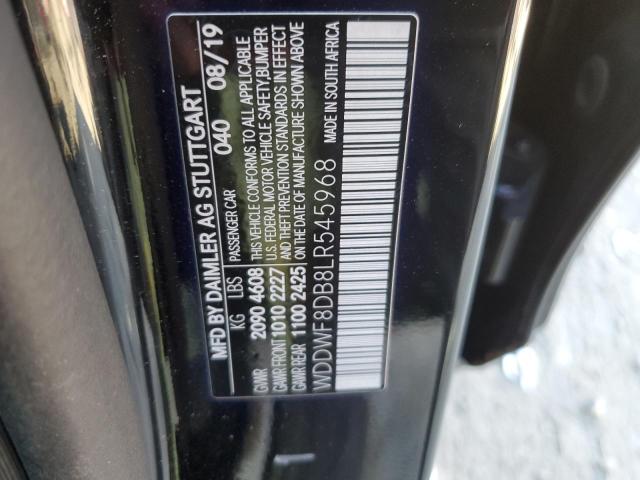 WDDWF8DB8LR545968 - 2020 MERCEDES-BENZ C 300 BLACK photo 12