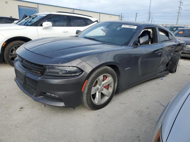 2C3CDXCT4JH233672 - 2018 DODGE CHARGER R/T GRAY photo 1