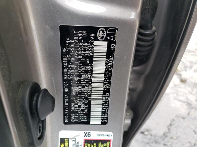 2T1BPRHEXFC273356 - 2015 TOYOTA COROLLA ECO SILVER photo 12