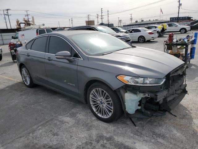 3FA6P0LU3DR291609 - 2013 FORD FUSION SE HYBRID GRAY photo 4