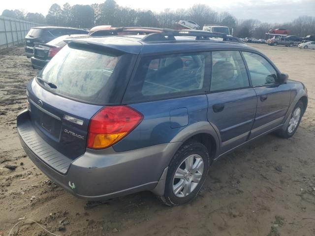 4S4BP61C857377850 - 2005 SUBARU LEGACY OUTBACK 2.5I BLUE photo 3