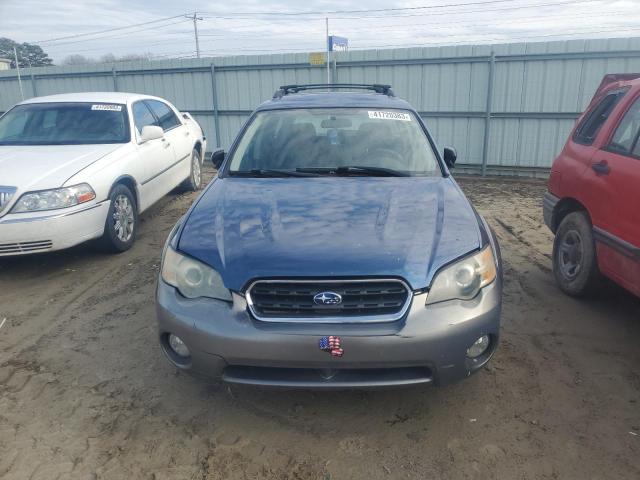 4S4BP61C857377850 - 2005 SUBARU LEGACY OUTBACK 2.5I BLUE photo 5