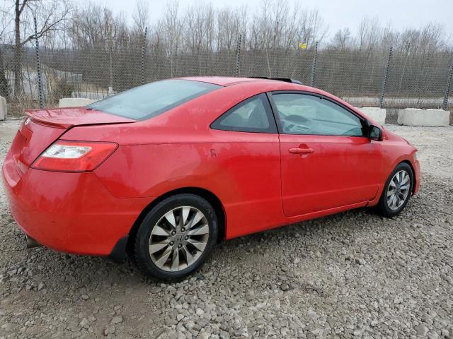 2HGFG12939H531503 - 2009 HONDA CIVIC EXL RED photo 3