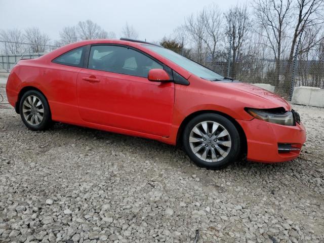 2HGFG12939H531503 - 2009 HONDA CIVIC EXL RED photo 4