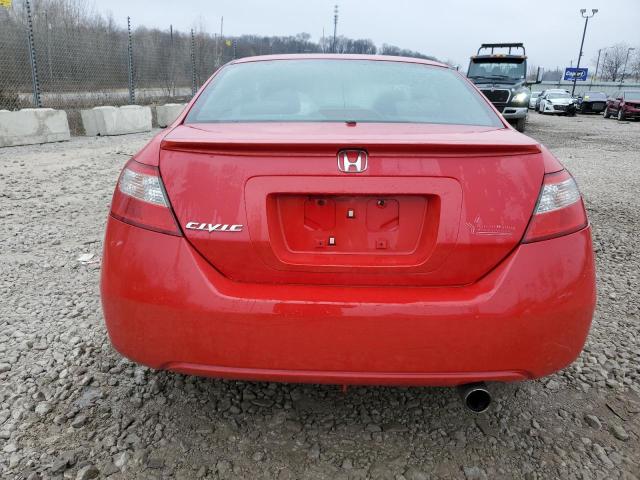 2HGFG12939H531503 - 2009 HONDA CIVIC EXL RED photo 6