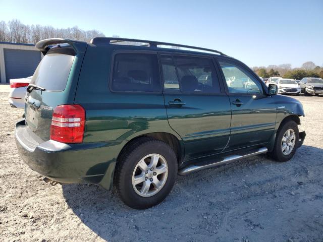 JTEGF21A910014475 - 2001 TOYOTA HIGHLANDER GREEN photo 3