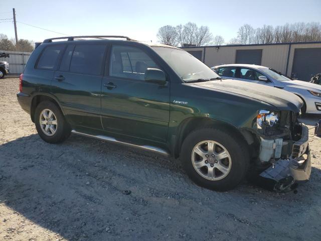 JTEGF21A910014475 - 2001 TOYOTA HIGHLANDER GREEN photo 4