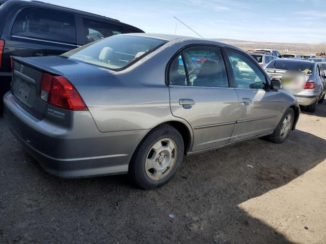 JHMES96635S025193 - 2005 HONDA CIVIC HYBRID GRAY photo 3