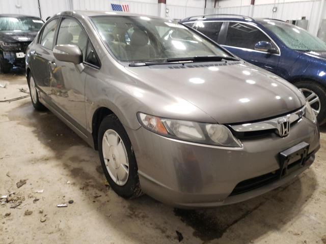 JHMFA36296S010331 - 2006 HONDA CIVIC HYBRID GRAY photo 4