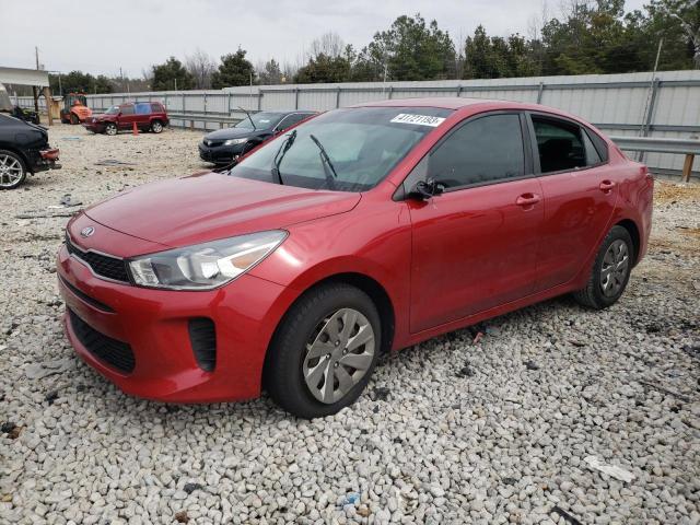 3KPA24AB8KE201581 - 2019 KIA RIO S RED photo 1