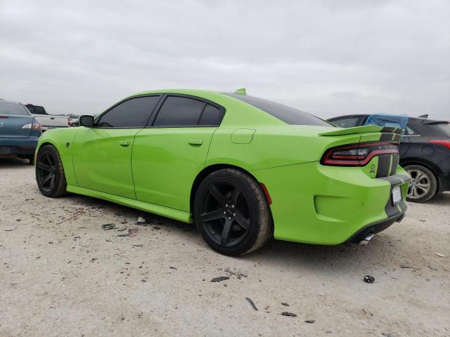 2C3CDXL92KH673735 - 2019 DODGE CHARGER SRT HELLCAT GREEN photo 2