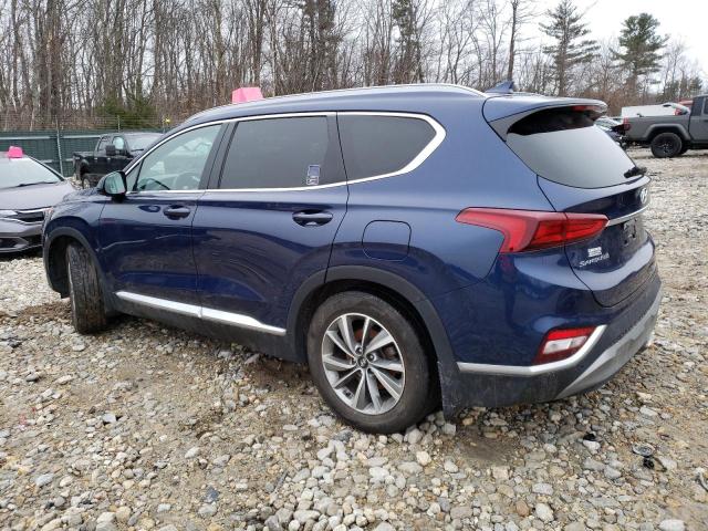 5NMS3CAD1LH166910 - 2020 HYUNDAI SANTA FE SEL BLUE photo 2