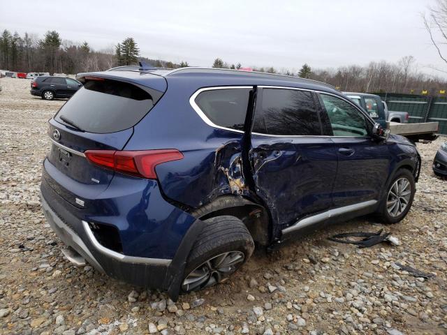 5NMS3CAD1LH166910 - 2020 HYUNDAI SANTA FE SEL Կապույտ լուսանկար 3