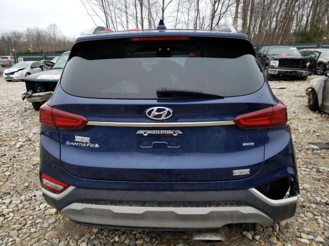 5NMS3CAD1LH166910 - 2020 HYUNDAI SANTA FE SEL BLUE photo 6