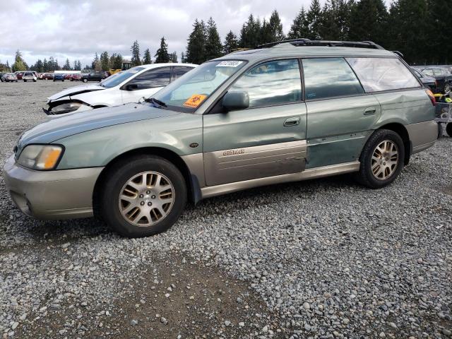 4S3BH806737639508 - 2003 SUBARU LEGACY OUTBACK H6 3.0 LL BEAN GREEN photo 1