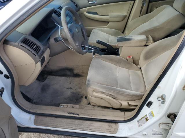 1HGCM56415A049297 - 2005 HONDA ACCORD LX WHITE photo 7