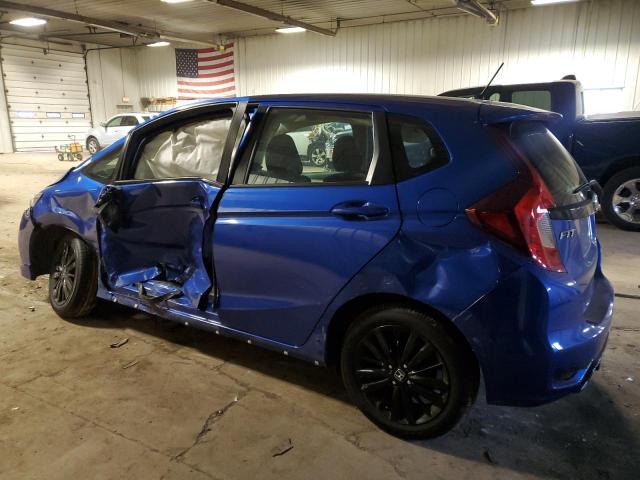 3HGGK5H63JM708306 - 2018 HONDA FIT SPORT BLUE photo 2