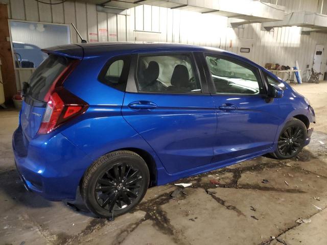 3HGGK5H63JM708306 - 2018 HONDA FIT SPORT BLUE photo 3