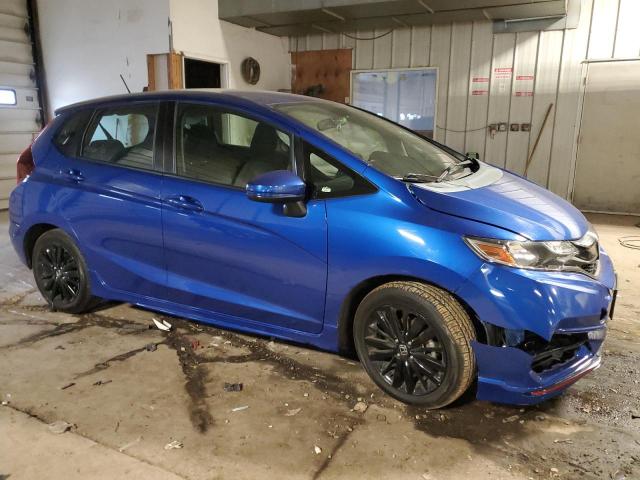 3HGGK5H63JM708306 - 2018 HONDA FIT SPORT BLUE photo 4